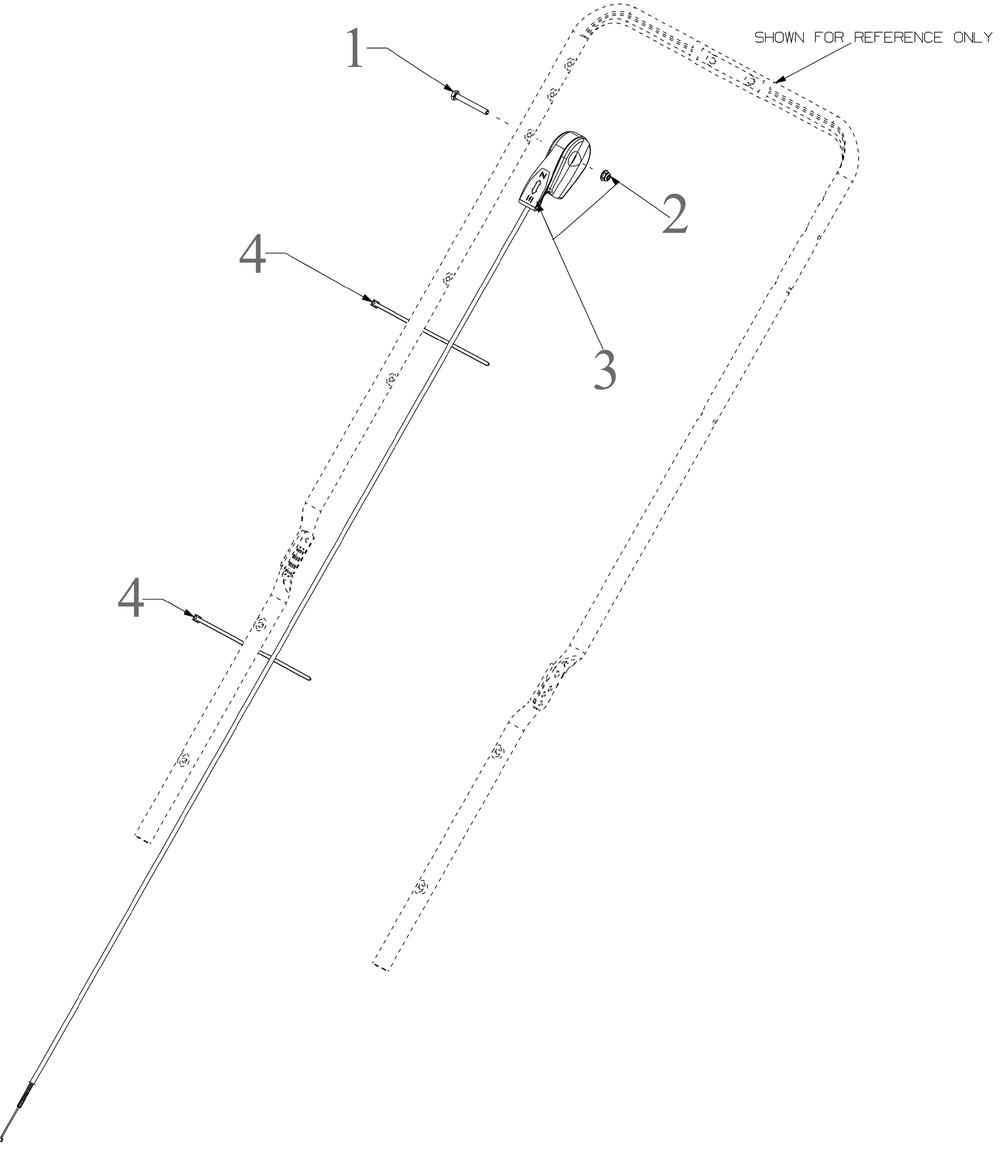 Choke Cable Diagram and Parts List for SC300K (12AVB2KL710)(2023) Cub Cadet Lawn Mower